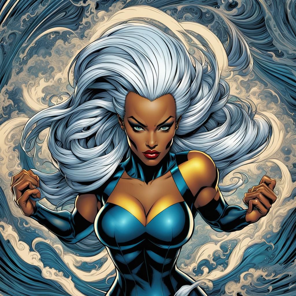 Storm X-Men Vintage Comics Pinup Art