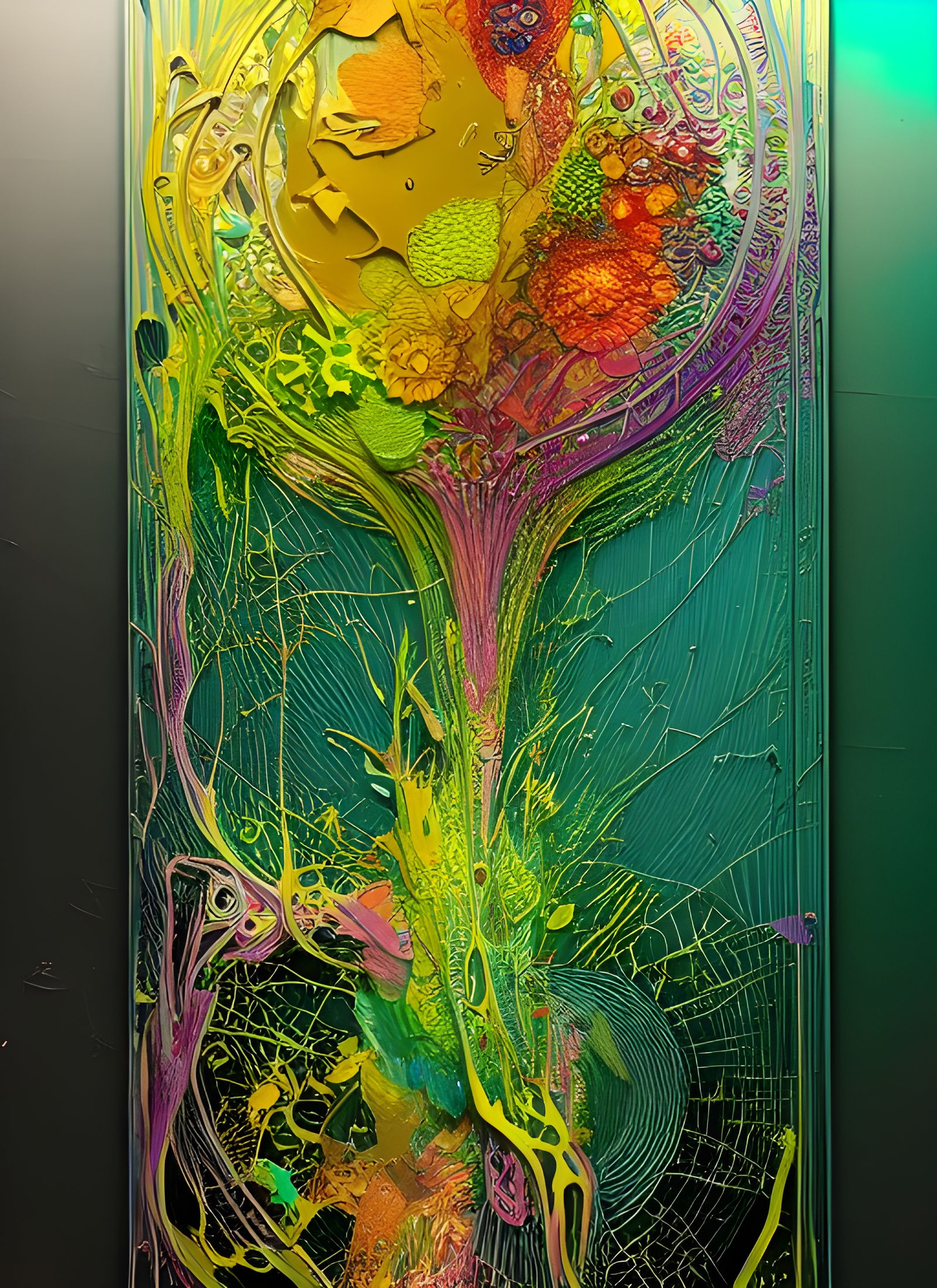 Vivid 3D Abstract Blending Cycles with Glass Effects
