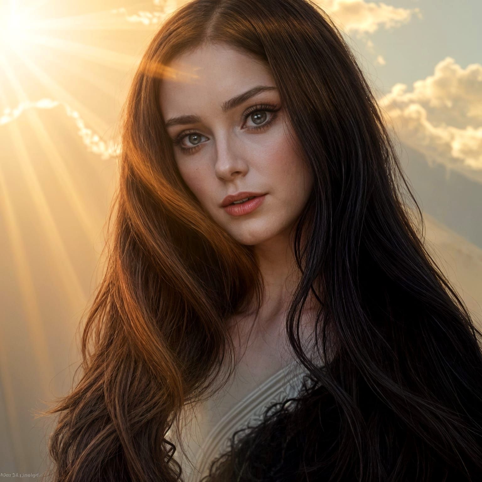 Morticia Addams in Divine Sunshine