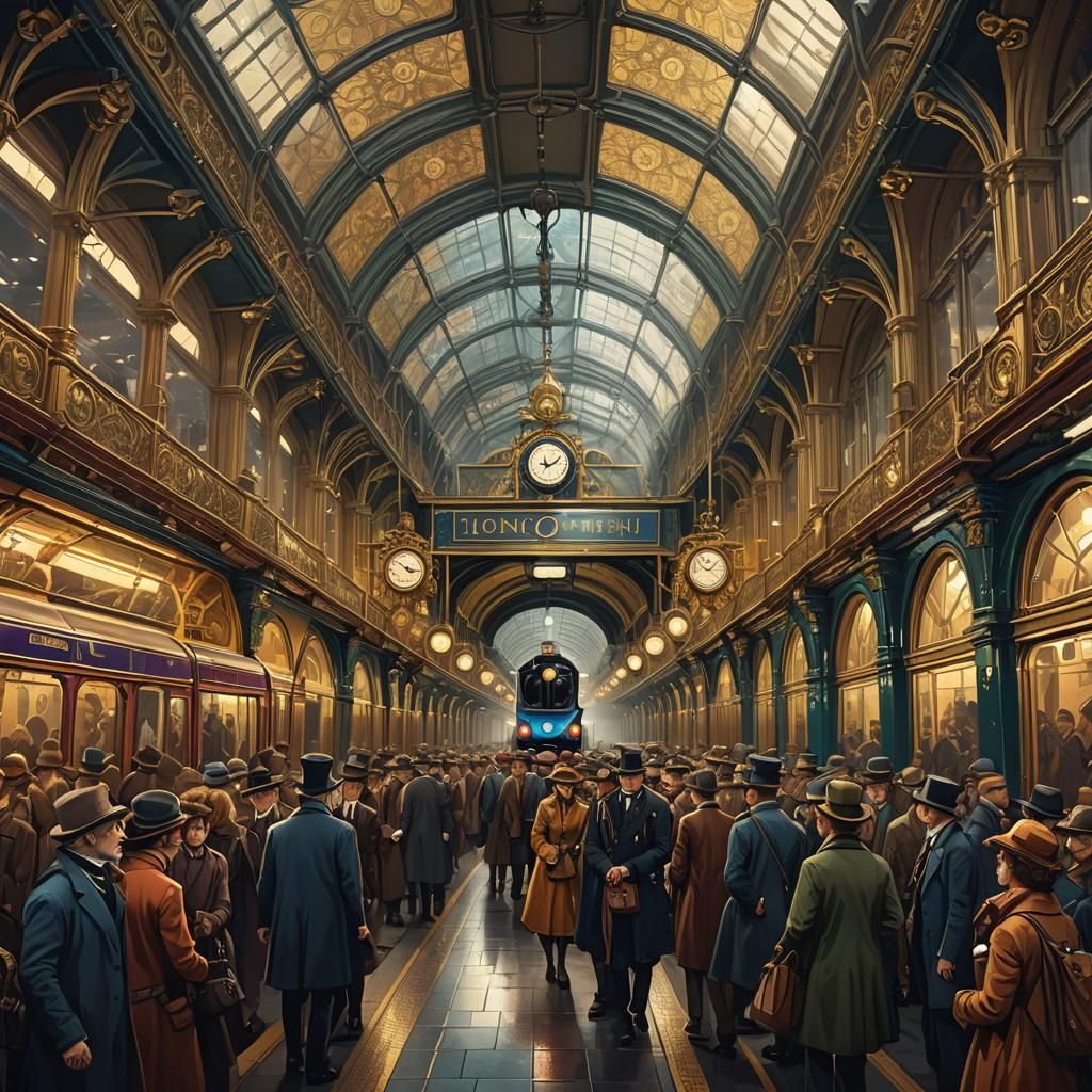Fantasy Commuters in Victorian London Underground: Concept A...
