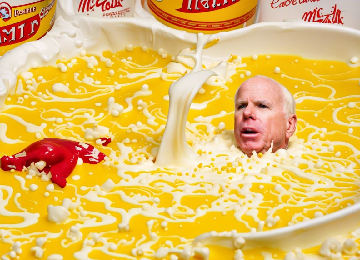 Surreal Milk Bath: Dreamlike Submersion