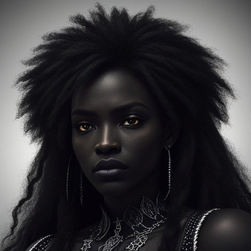 Hyperrealistic Black Beauty
