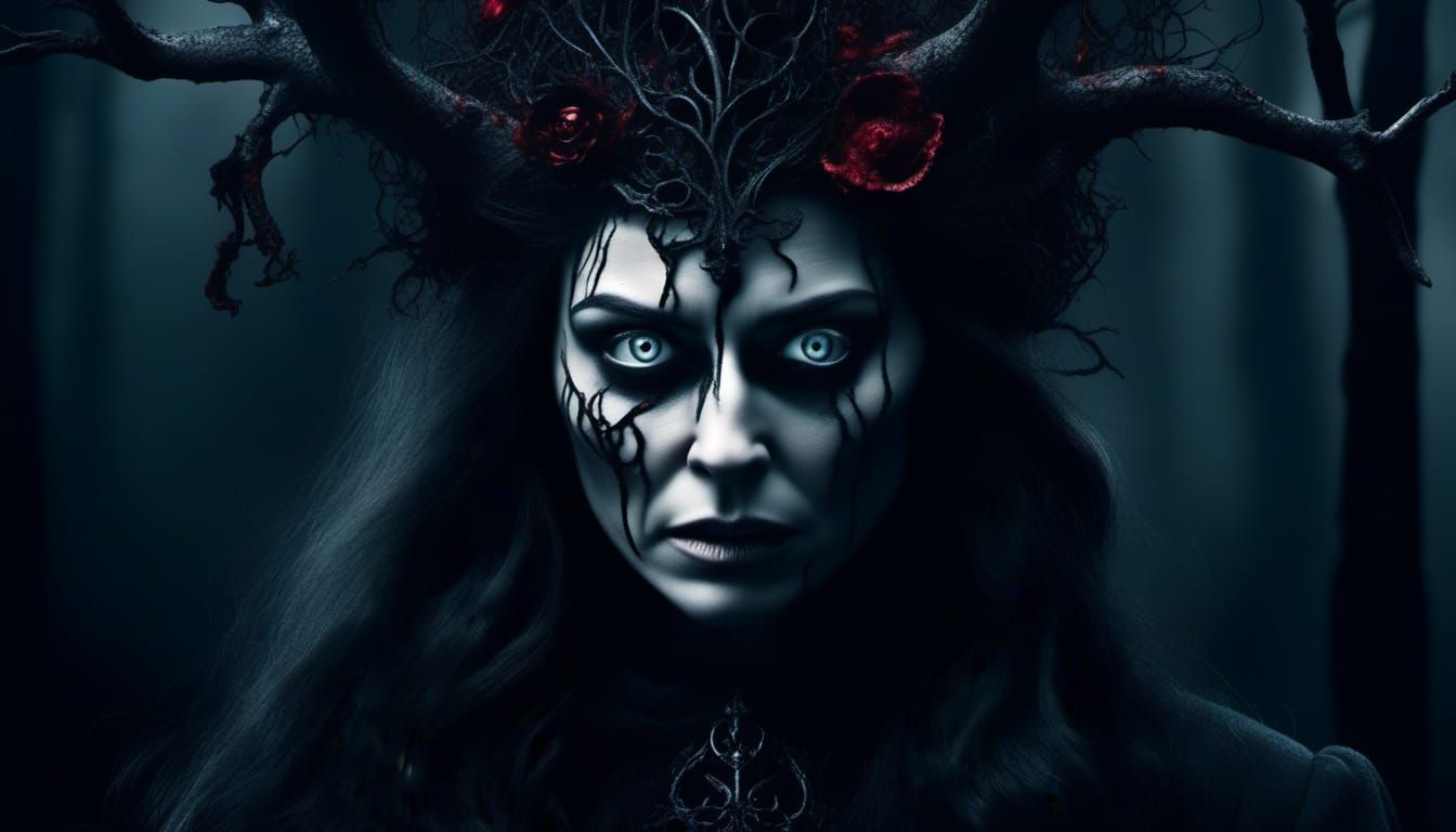 Evil Witch From Hell Horror Movie Poster