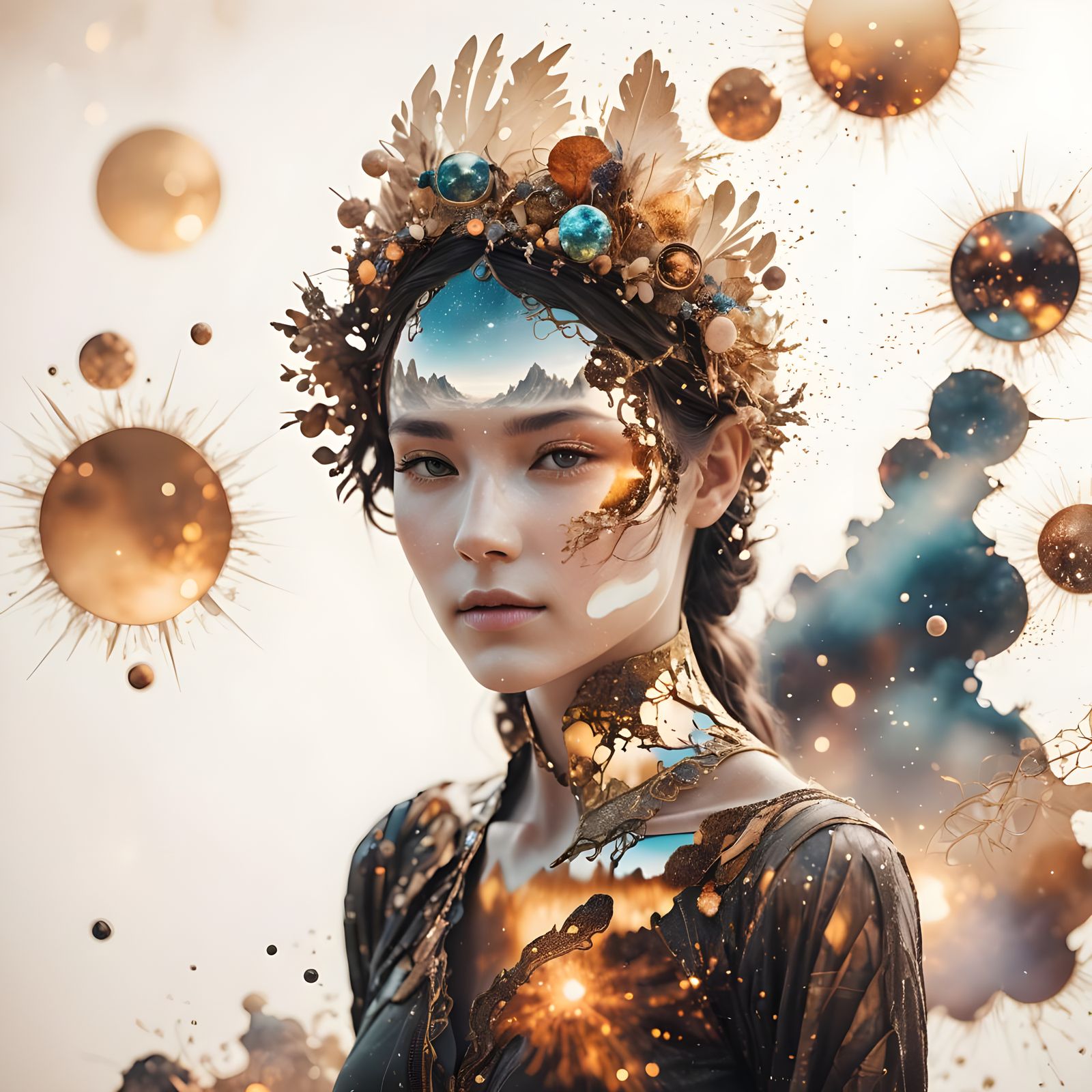 Cosmic Portal in Soft Focus: Ethereal Reflection