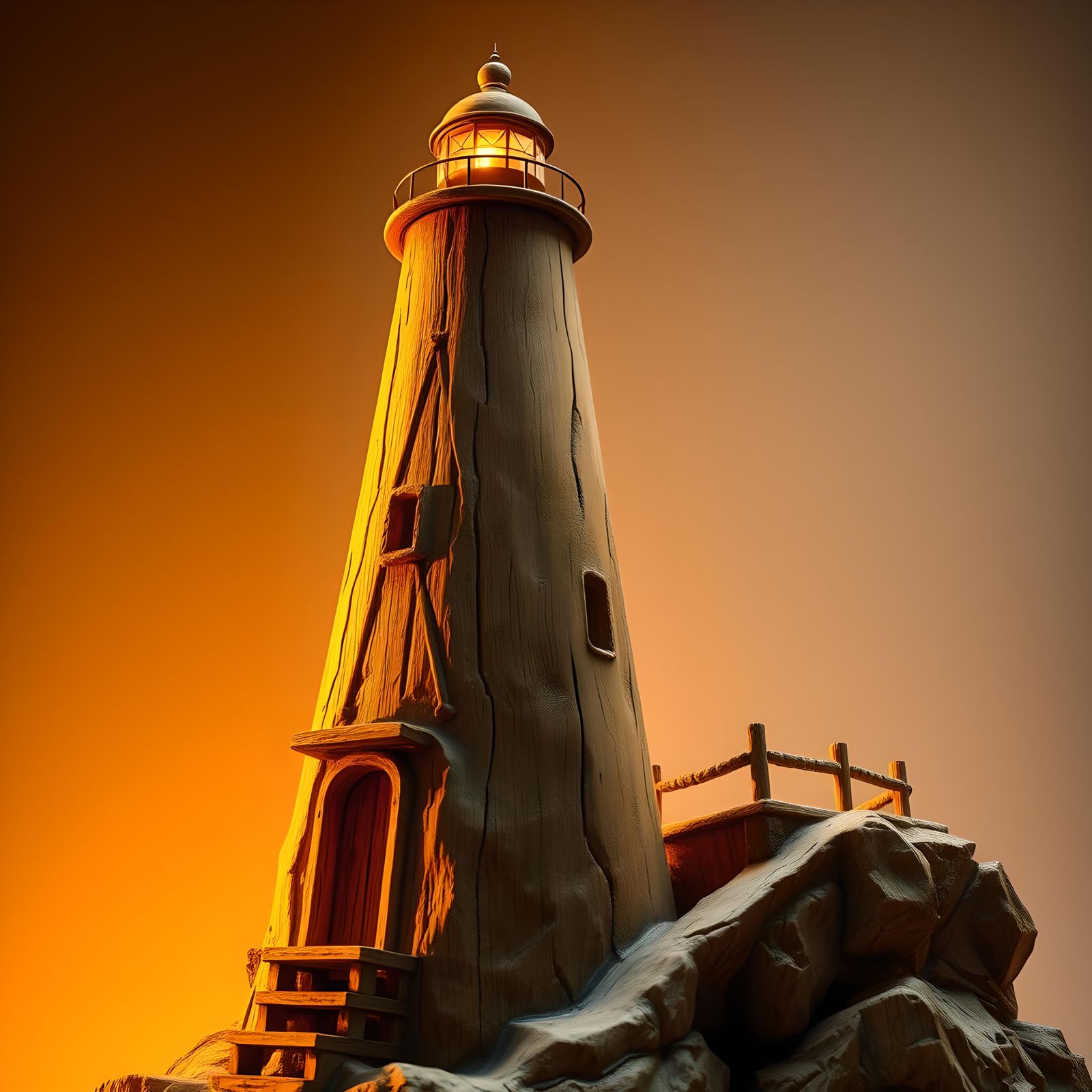 Carved Lighthouse