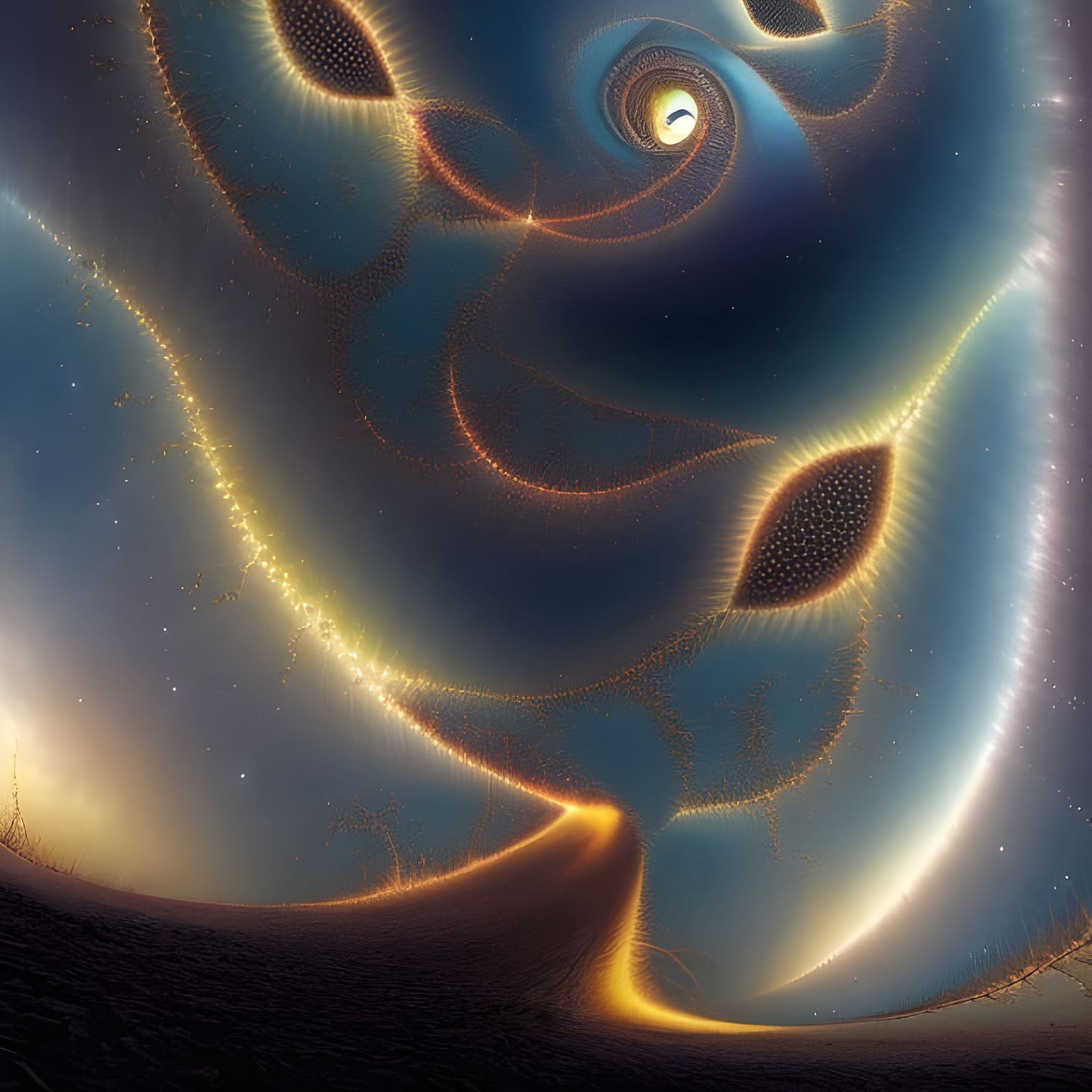 Bizarre Fractal Reality with Creepy Creatures