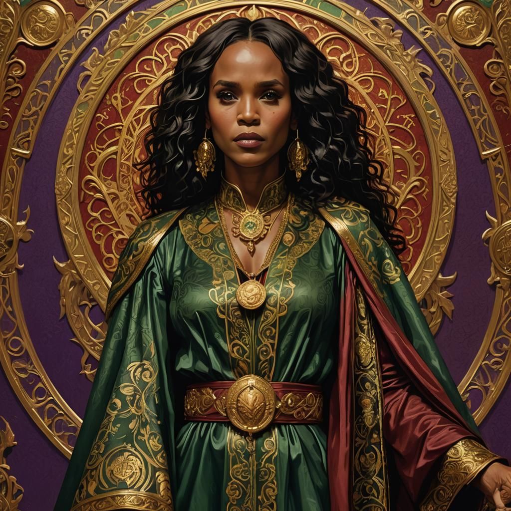 Nefretete Concept Art in Art Nouveau Style