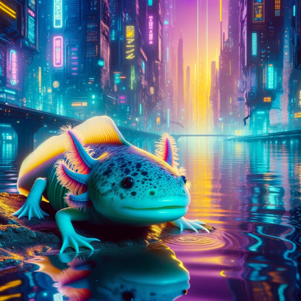 Neon Axolotl