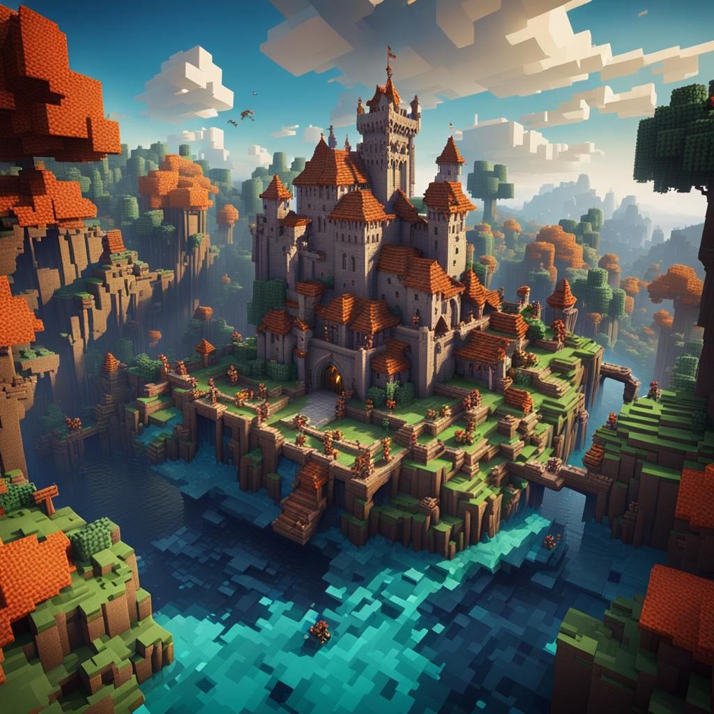 The Minecraft Dream Team: Detailed Matte Painting