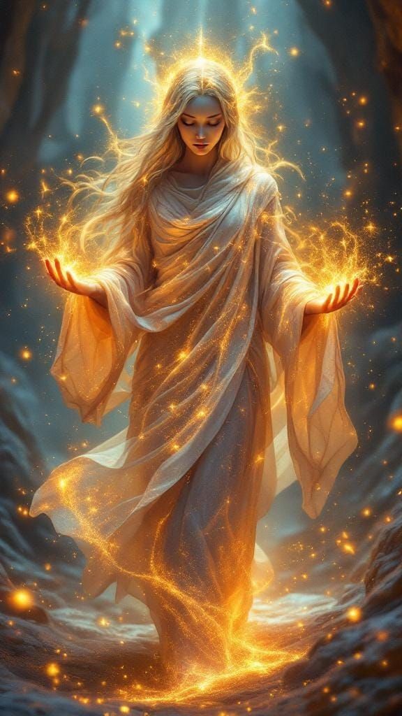 Radiant Deity Awakening Life With Golden Touch