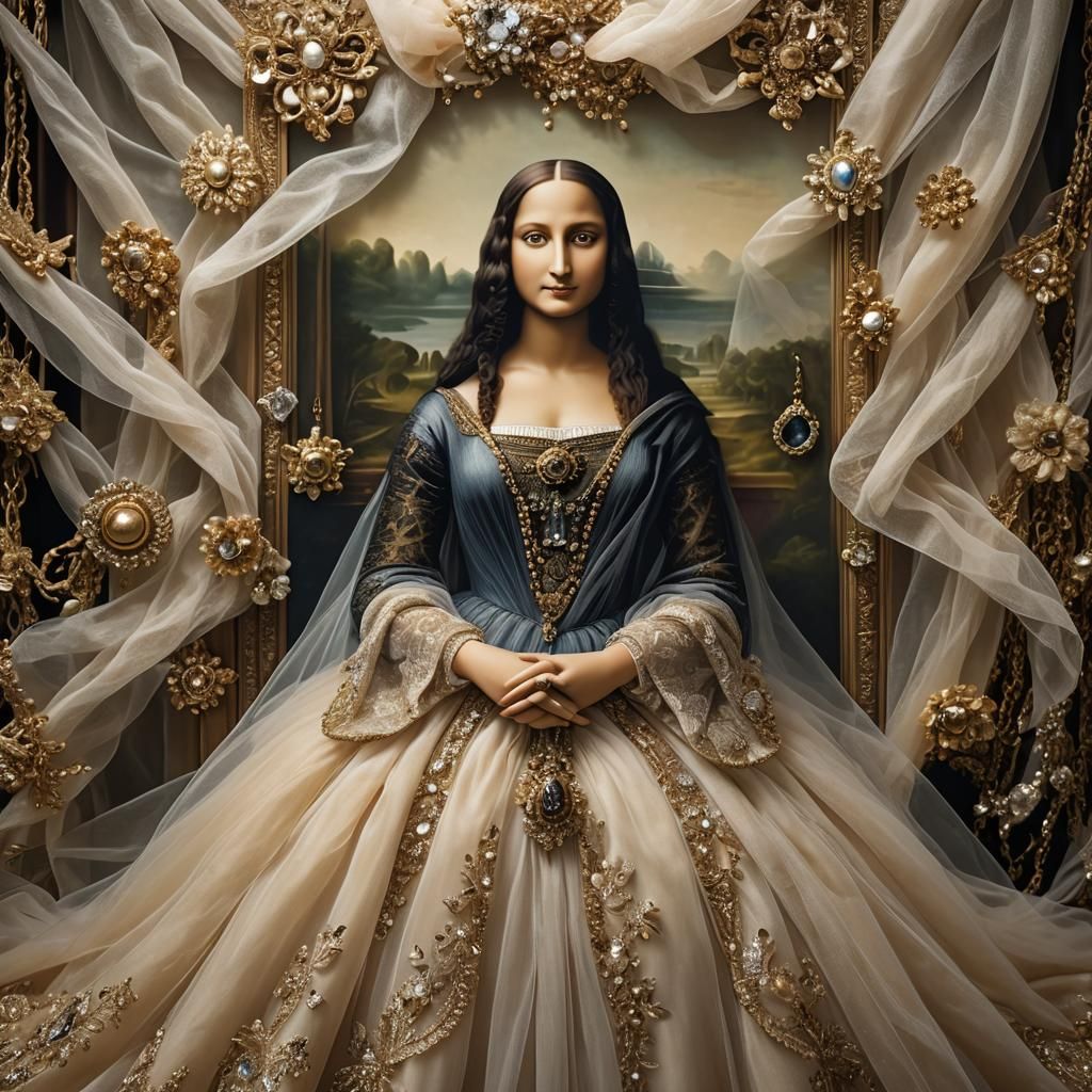 Mona Lisa in Tulle and Crystals