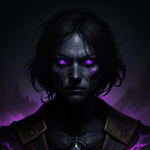 Diabolical Gaze in Dark Fantasy Concept Art