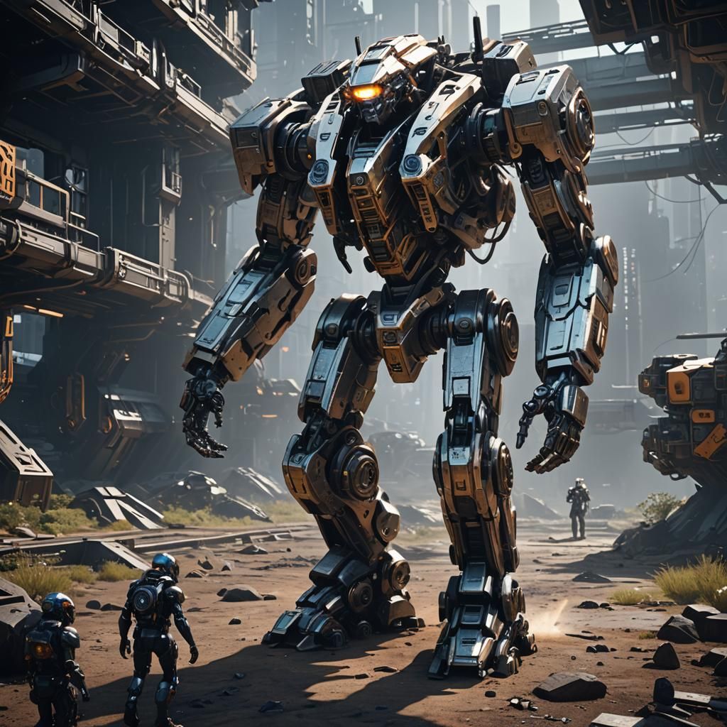 Futuristic Sci-Fi Mech Details in Unreal Engine 5