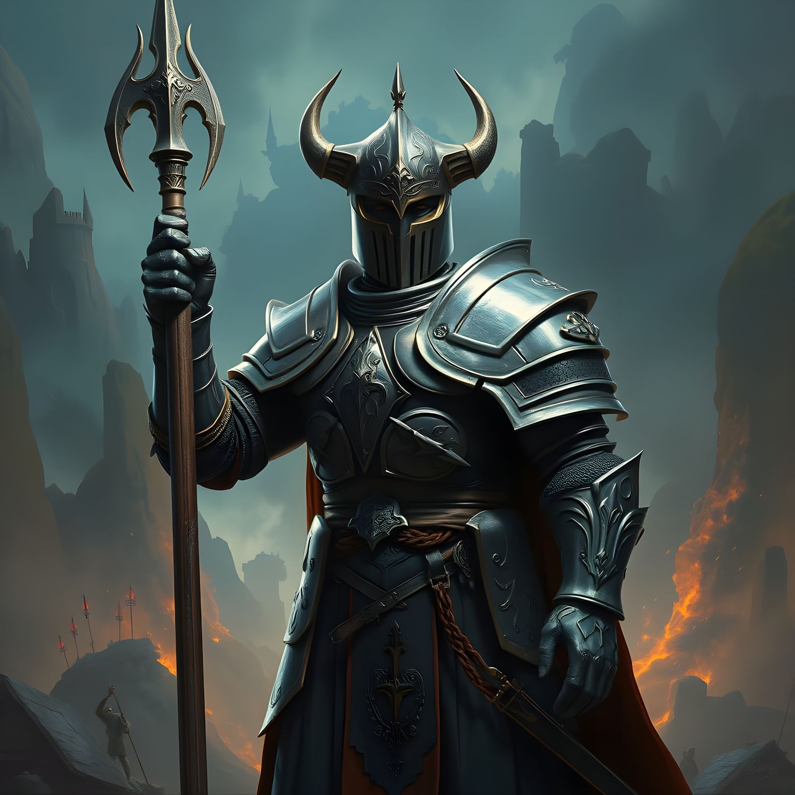 Fantasy Game Cover as Oil Painting by James Gurney