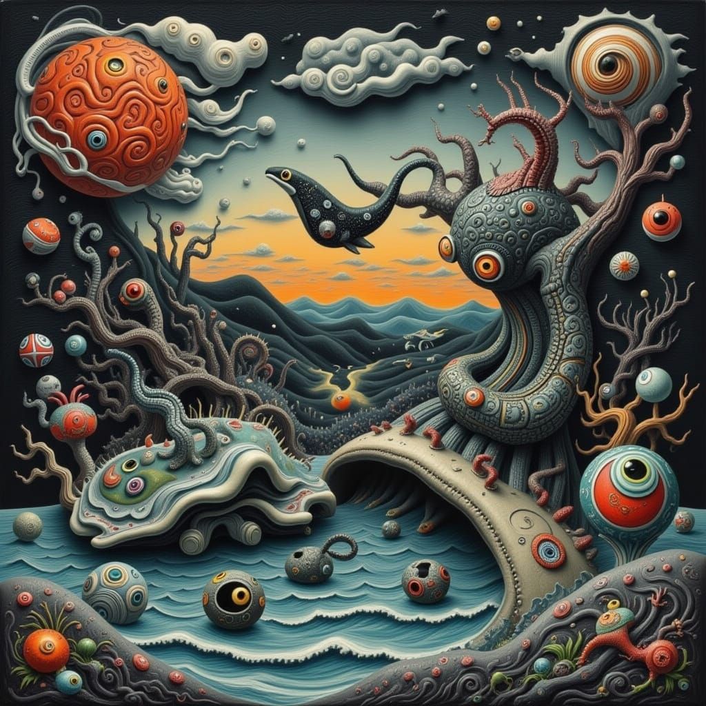 Kraken Emerges from Shadowed Hills