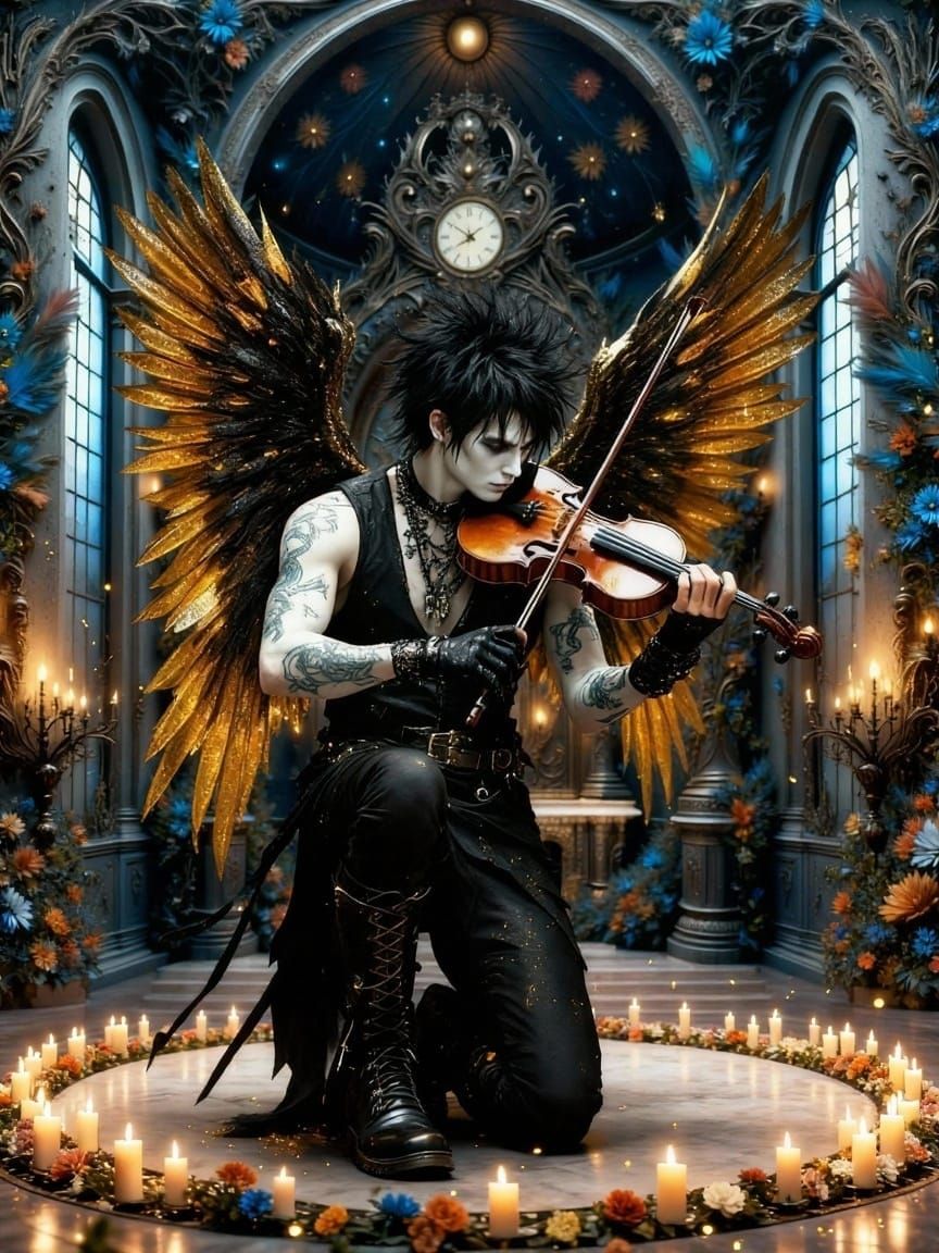 Man Standing in an Empty Hallway