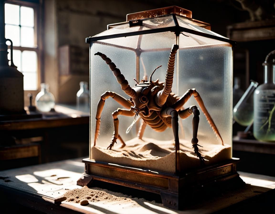 Sandkings in a Laboratory Terrarium