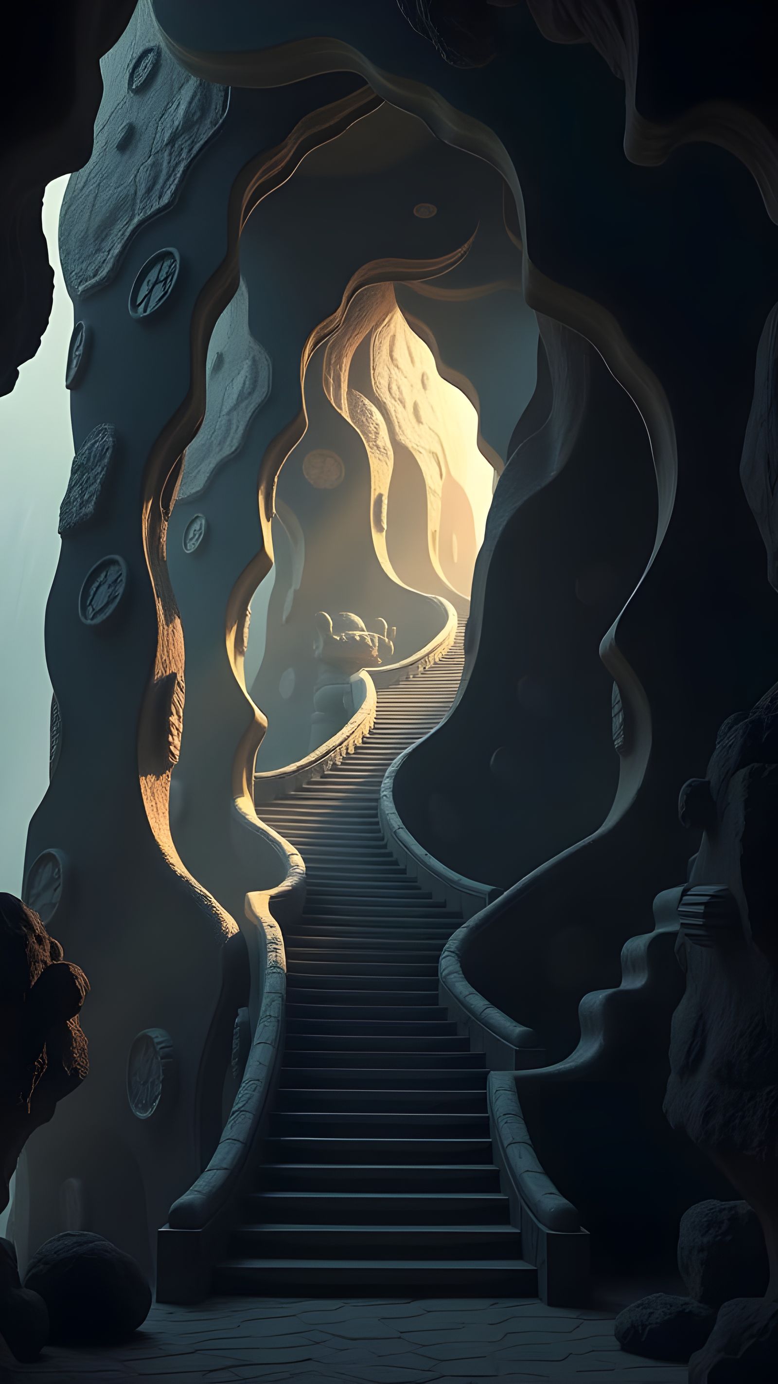 Epic Organic Stairway Ascends to the Sky