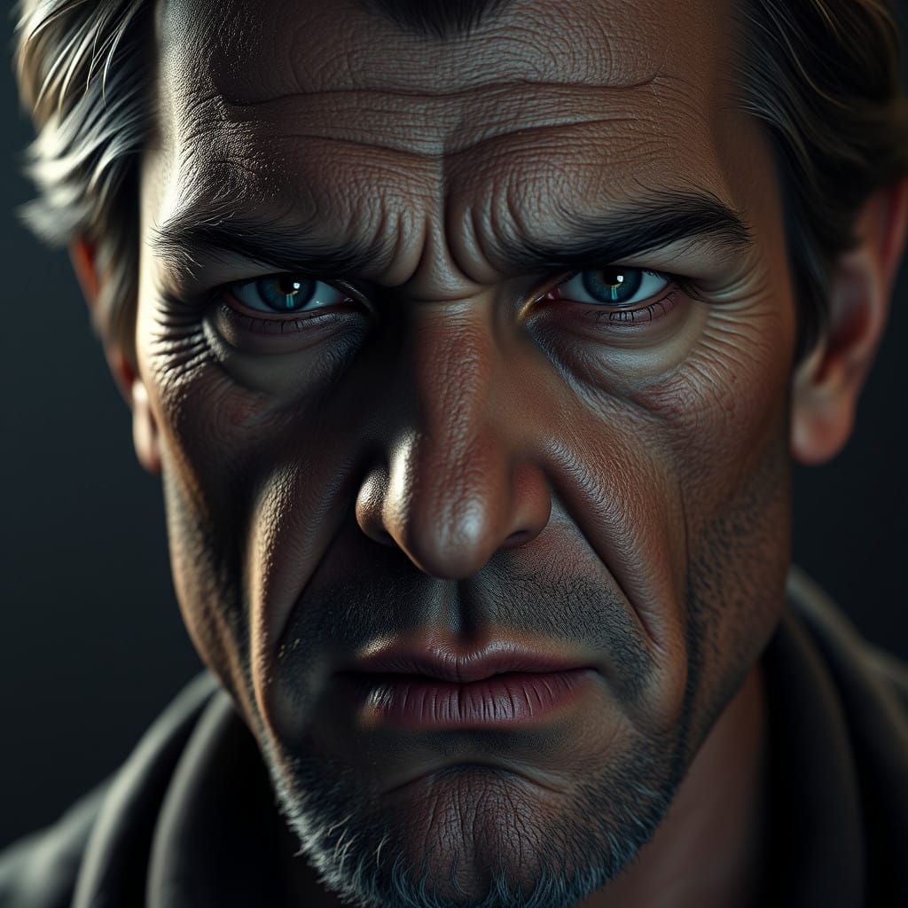 Hyper-Realistic Portrait in Unreal Engine Style