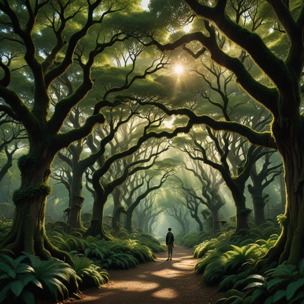 Ancient Forests in Vibrant Colors