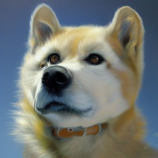 Furry Creature as Oil Painting