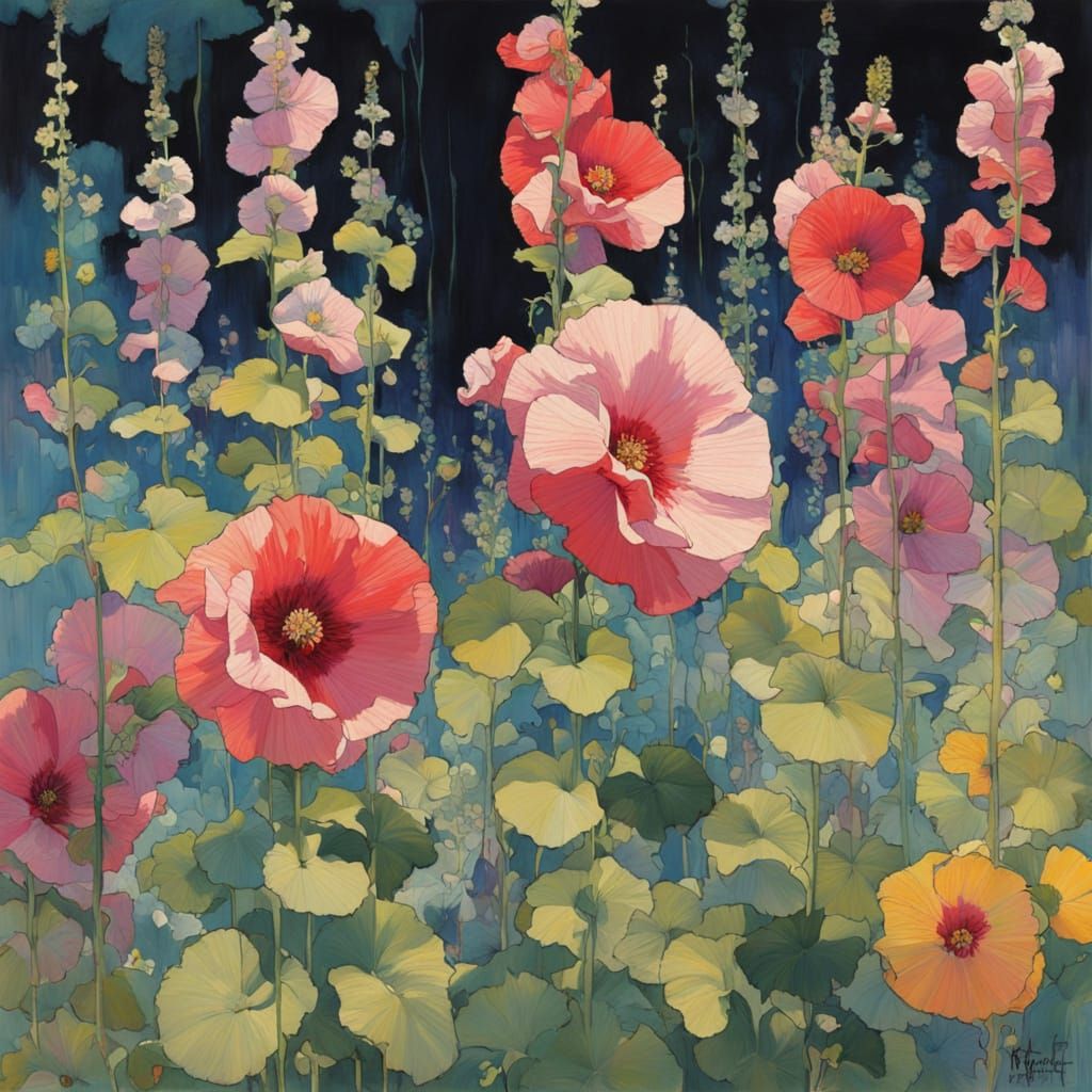 Impressionist Floral Bloom in Vibrant Colors