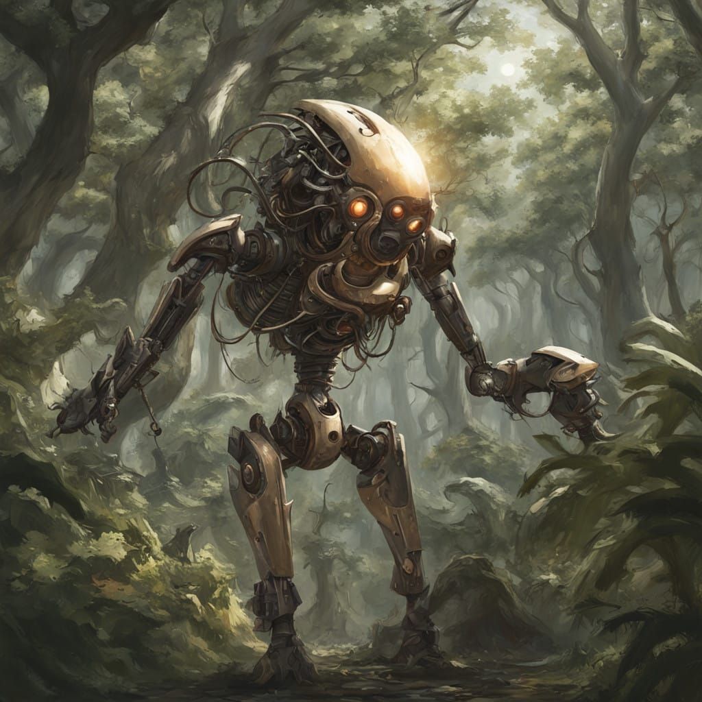 Cyberpunk Cityscape at Sunset