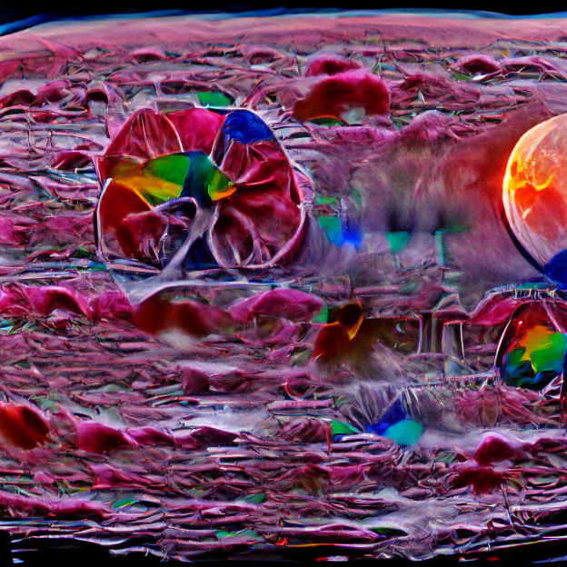 Colorful Strawberry Moon in 8K Resolution