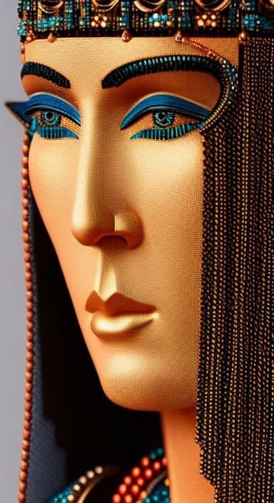 CLEOPATRA intricately detailed hyperdetailed deep color kine...