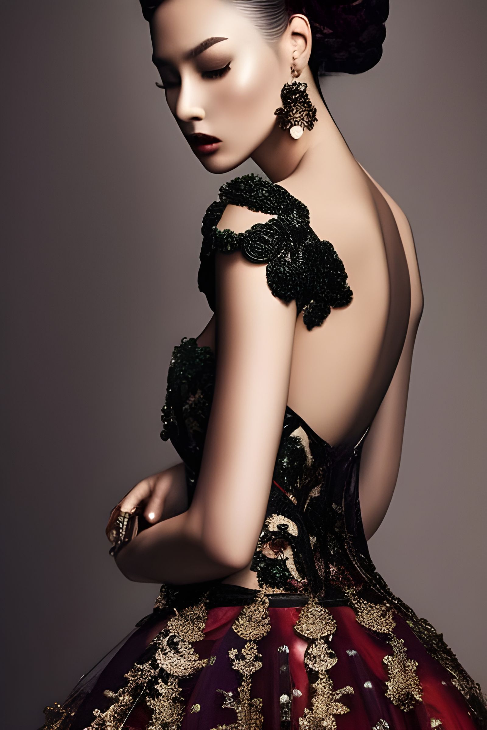 Majestic Princess in Fruit Armor: Hyperdetailed Fantasy Art