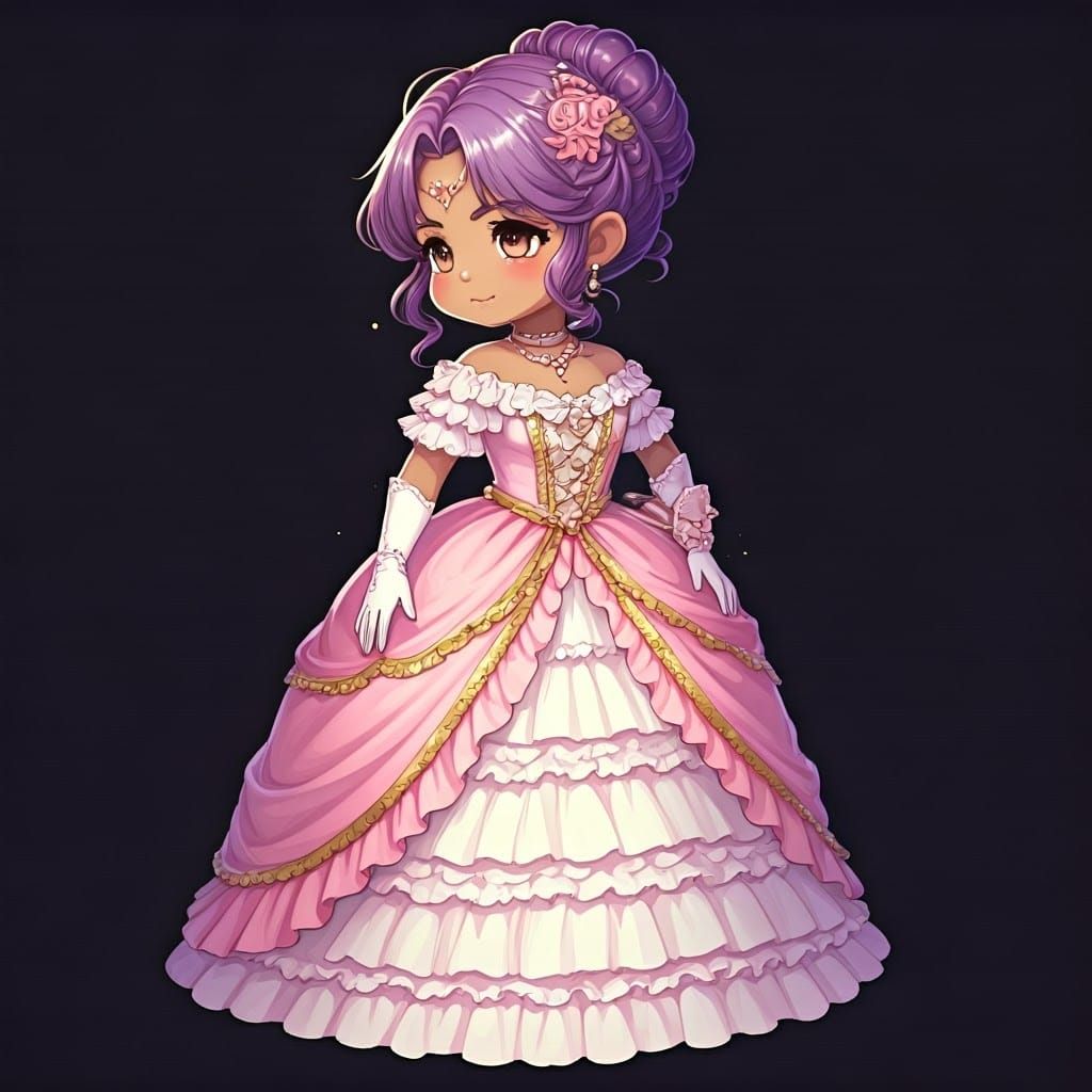 Chibi Duchess in Victorian Gown, Anime Key Visual