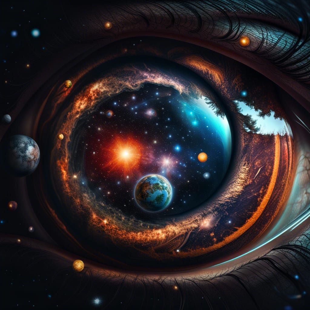 Universe in Human Eye: Hyperrealistic HDR Image