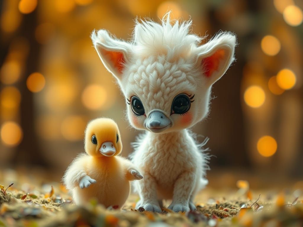 Whimsical Baby Pineapple in Enchanted Forest