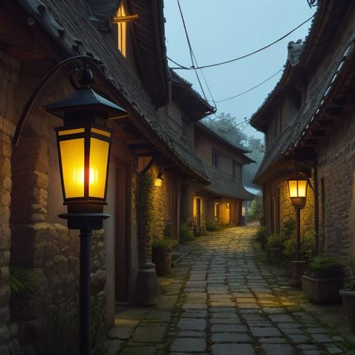 Charming Village Lantern