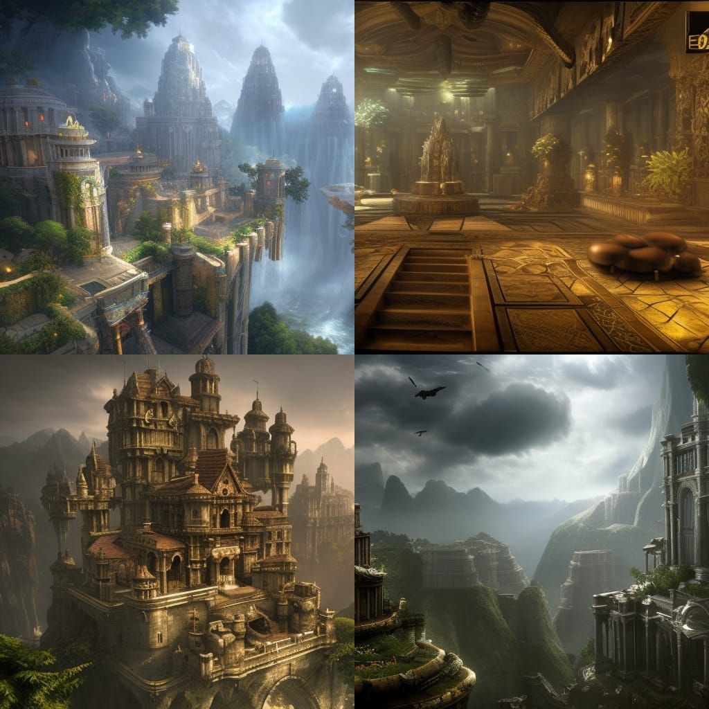 Epic Video Games in Maximalist Digital Painting