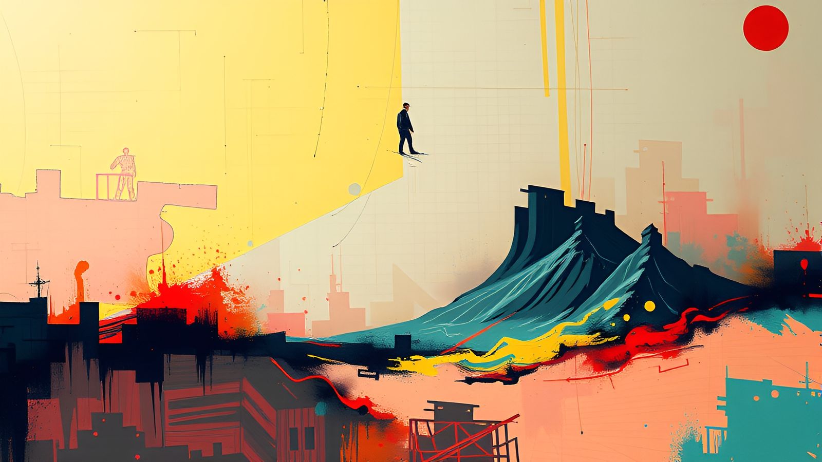 Abstract Time Illusion Structures in Post-Painterly Style