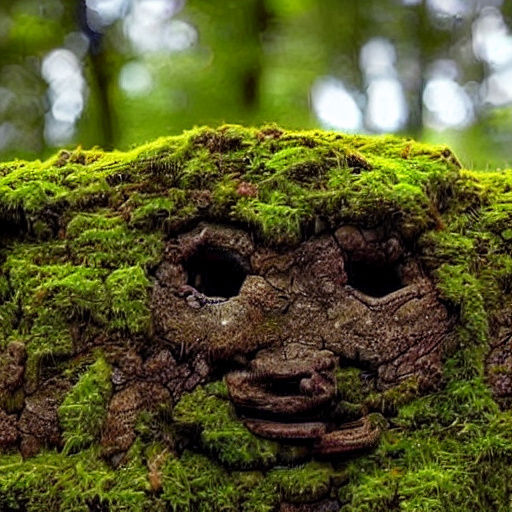 Ancient Woodland Spirit in Earthy Tones