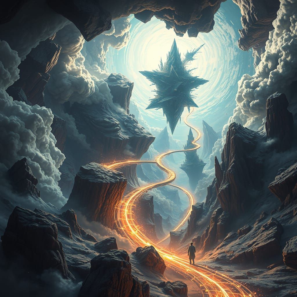 Surreal Landscapes in Fractured Realities