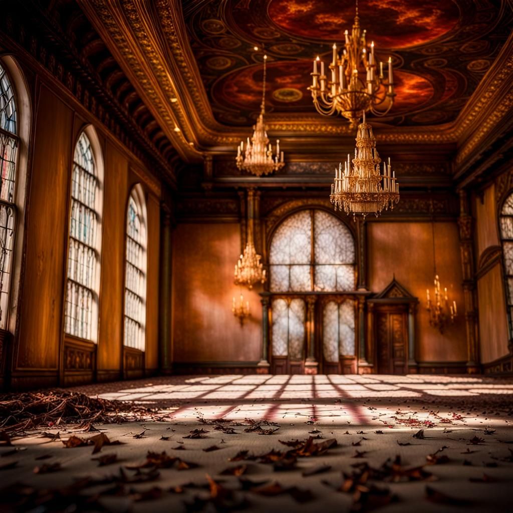 Abandoned Southern Gothic Ballroom in Digital Matte Painting