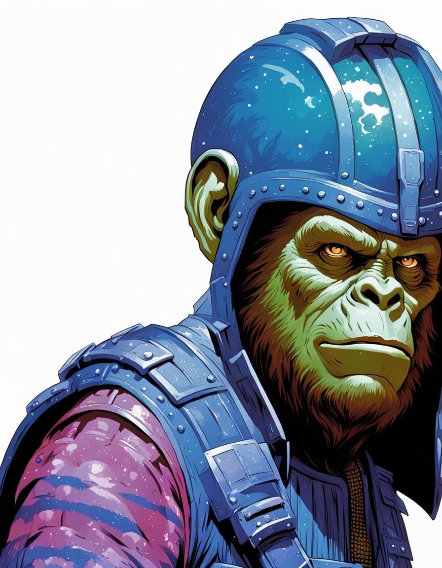 General Urko in Jungle, Comic Book Art