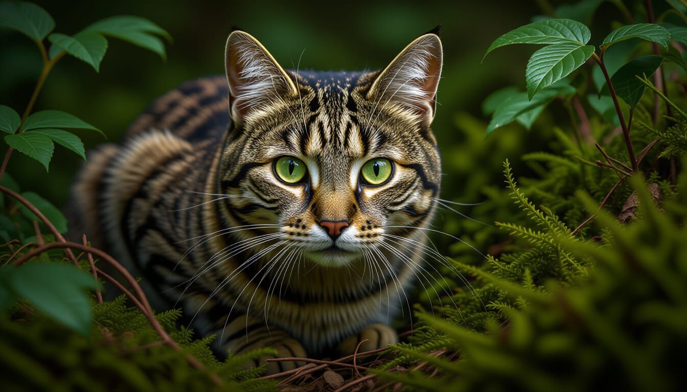 Light reflects from watchful eyes