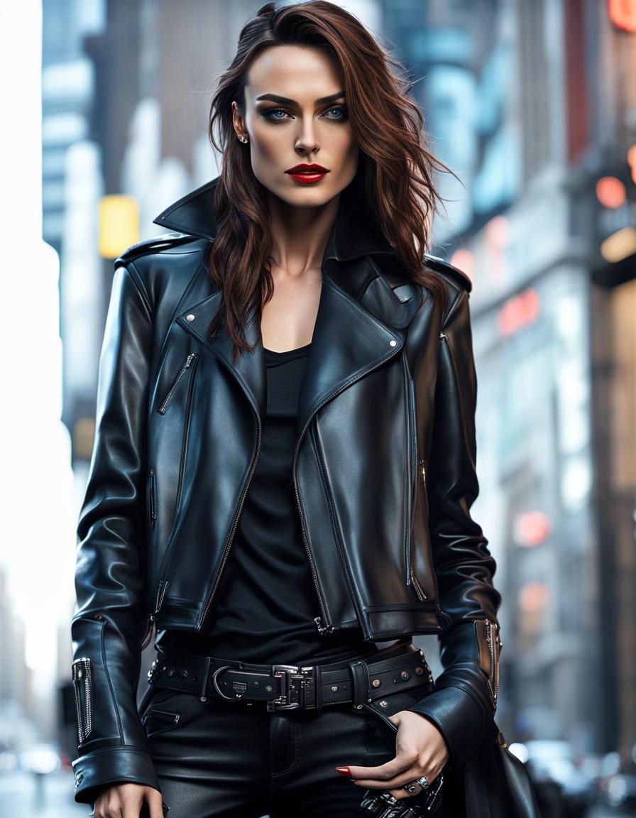 Cyberpunk Rockstar Model in London