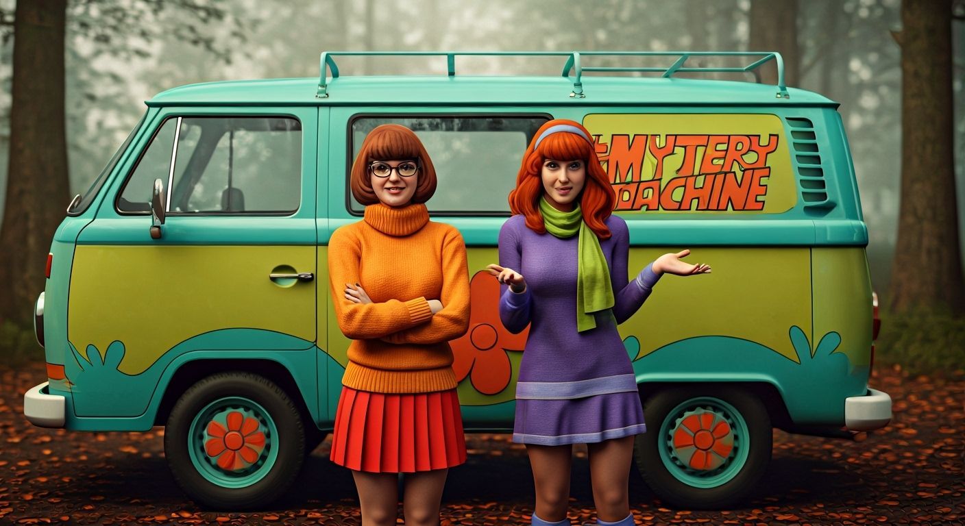Mystery Machine: Velma and Daphne in Hyper-Realism