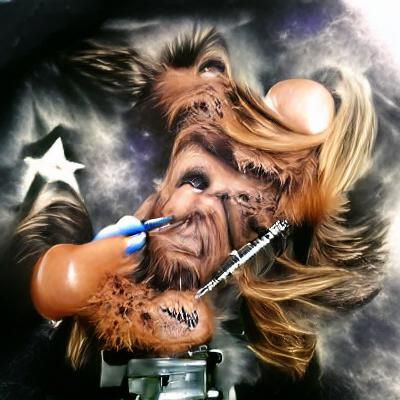 Detailed Rendering of Chewbacca