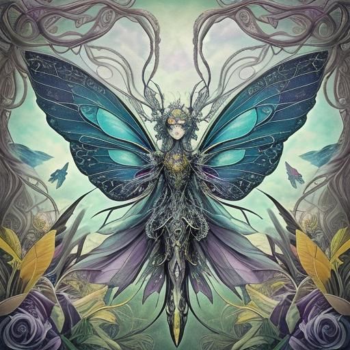 Android Fairies in a Surrealist Dreamscape