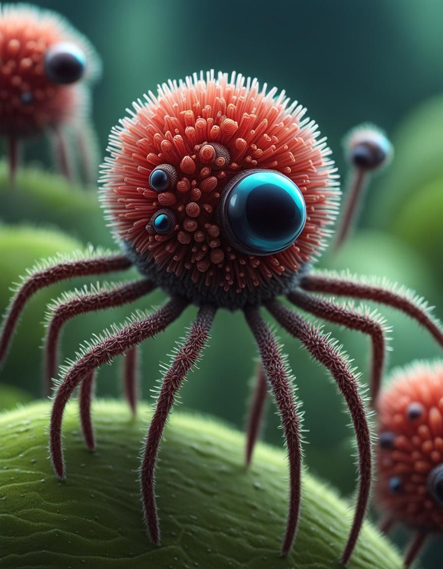 Cute Virus Creatures as Digital Art