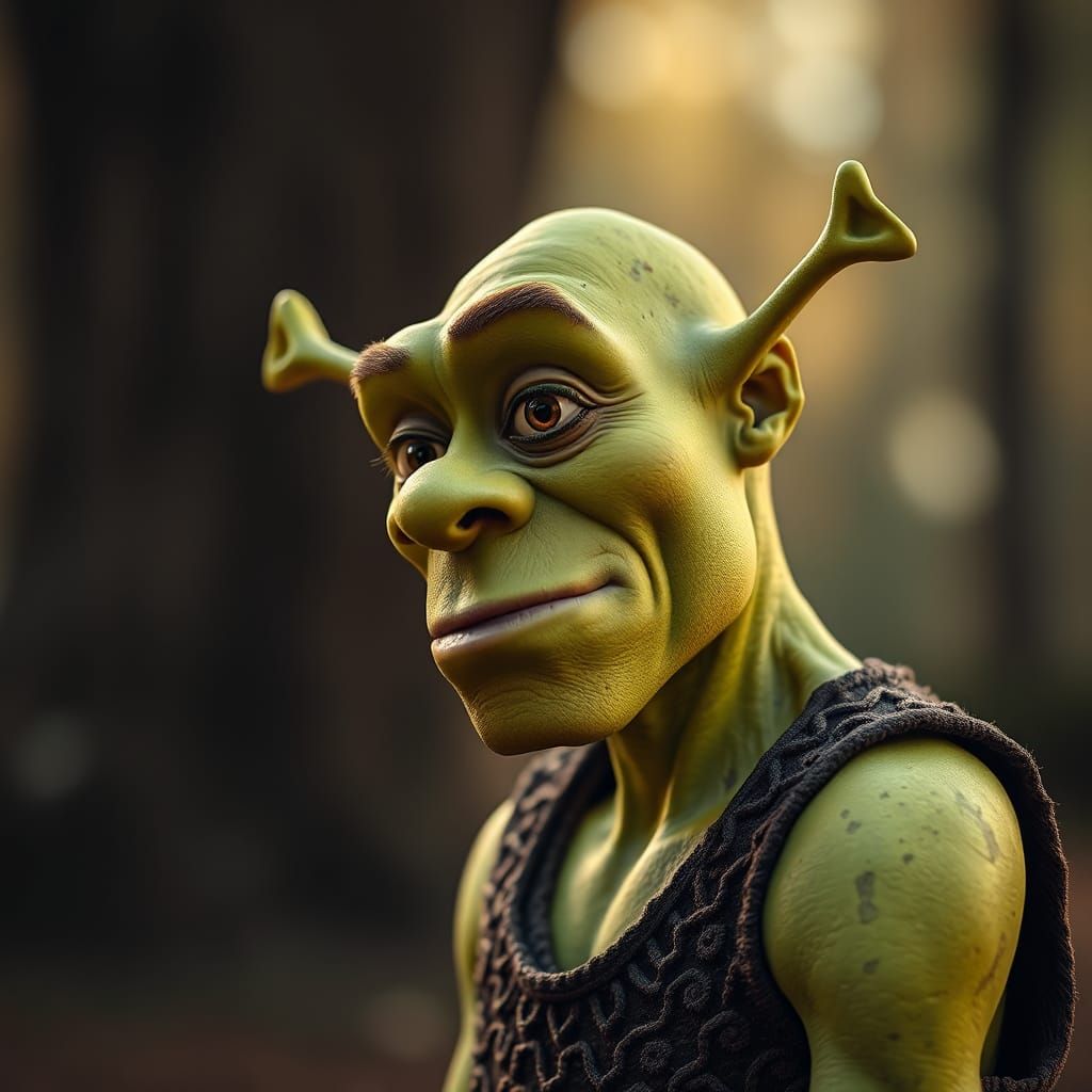 Black Shrek: A Striking Professional Photograph