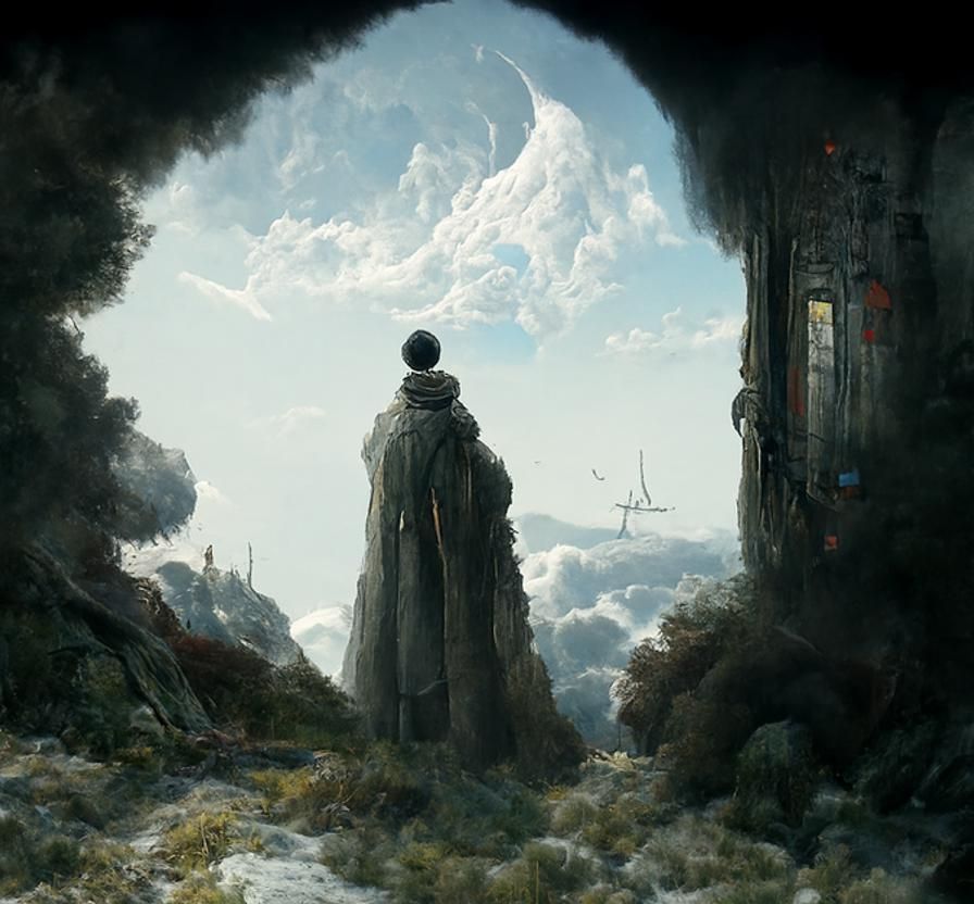 Ethereal White Light: Sci-Fi Fantasy Photoillustration