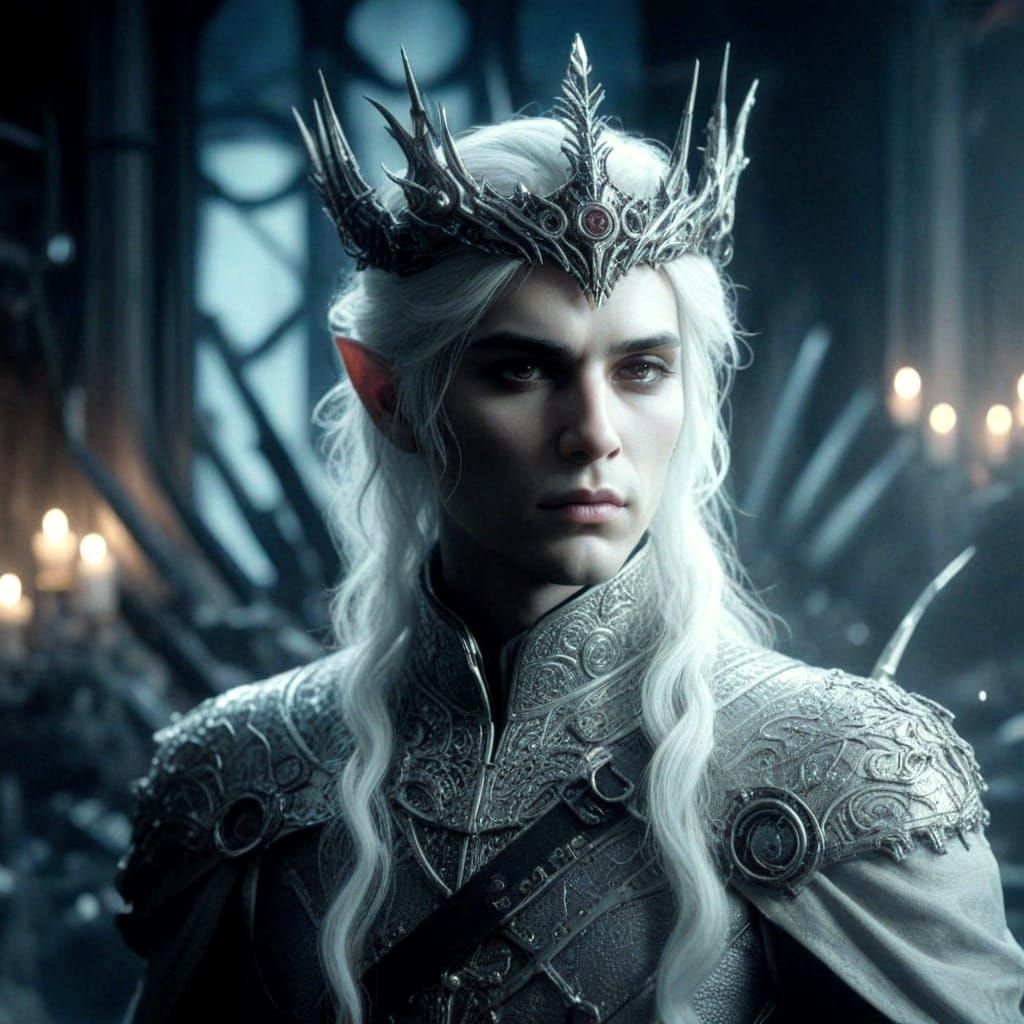 Cyberpunk Neo-Punk Man in High-Contrast Colors