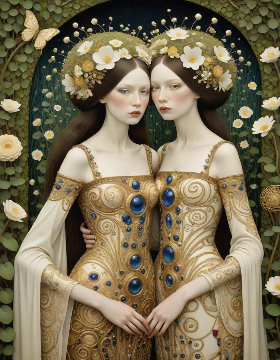 Enchanted Garden Photographic Realistic Style